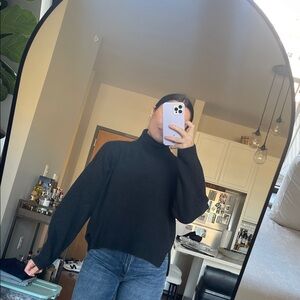 Abercrombie & Fitch Black Turtleneck Sweater
